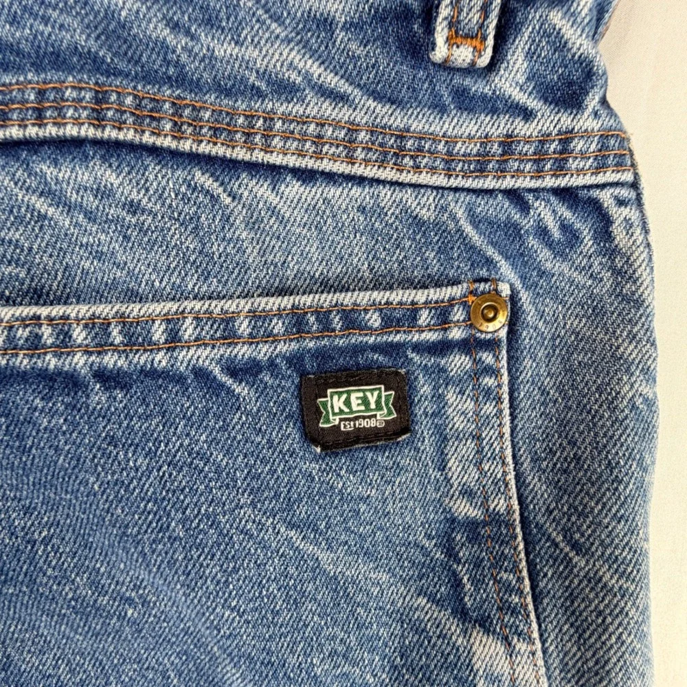 Key Industries Mens Double Front Work Denim Logger Utility Jeans 42x30